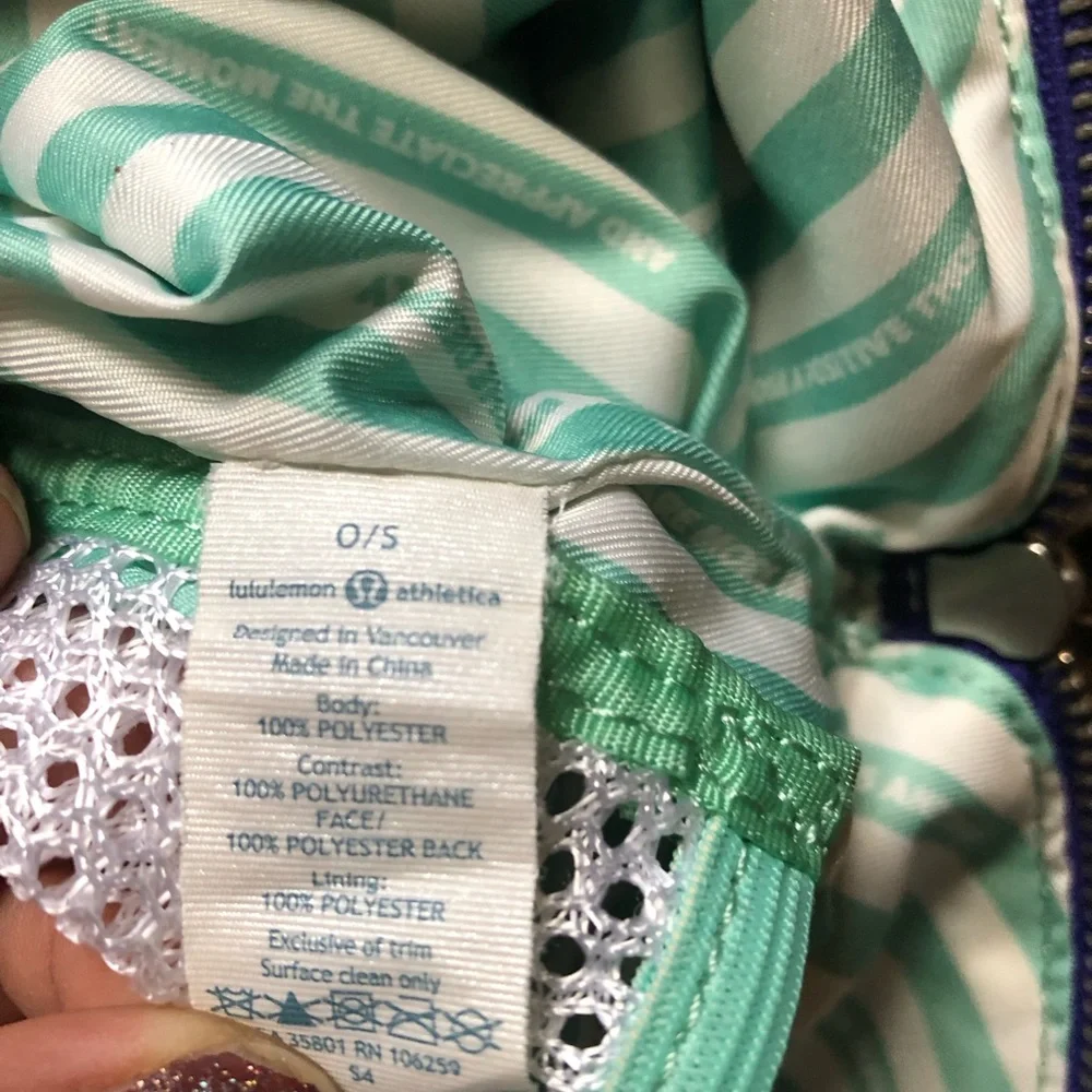lululemon athletica Purple and Gray Women's Bag